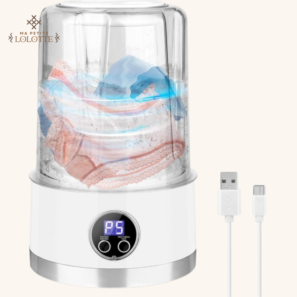 Mini Machine de Lavage Délicate "Spéciale Sous-Vêtements"